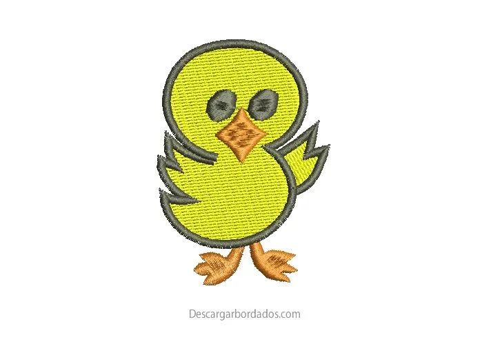 Diseño bordado de pato gratis para Bordar - Descargar Bordados Diseño bordado de pato gratis para Bordar - Descargar Bordados