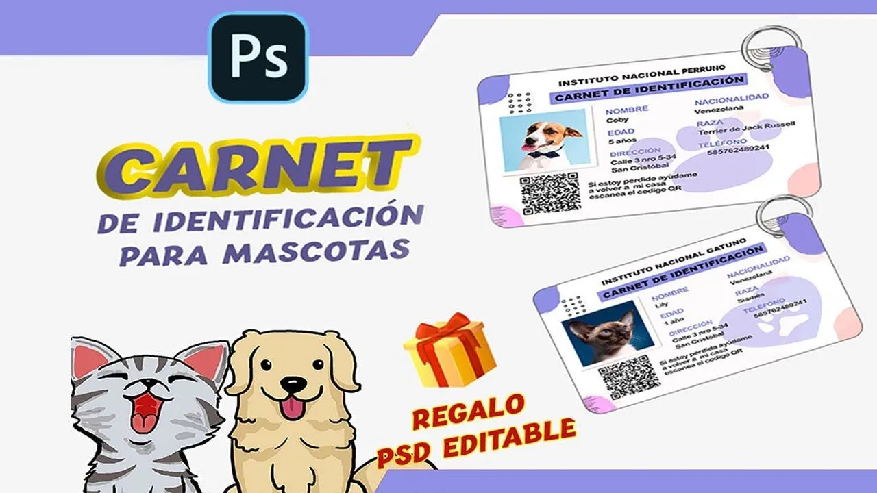 DISEÑO DE CARNET DE IDENTIFICACIÓN PARA MASCOTAS PHOTOSHOP CS6 - YouTube DISEÑO DE CARNET DE IDENTIFICACIÓN PARA MASCOTAS PHOTOSHOP CS6 - YouTube