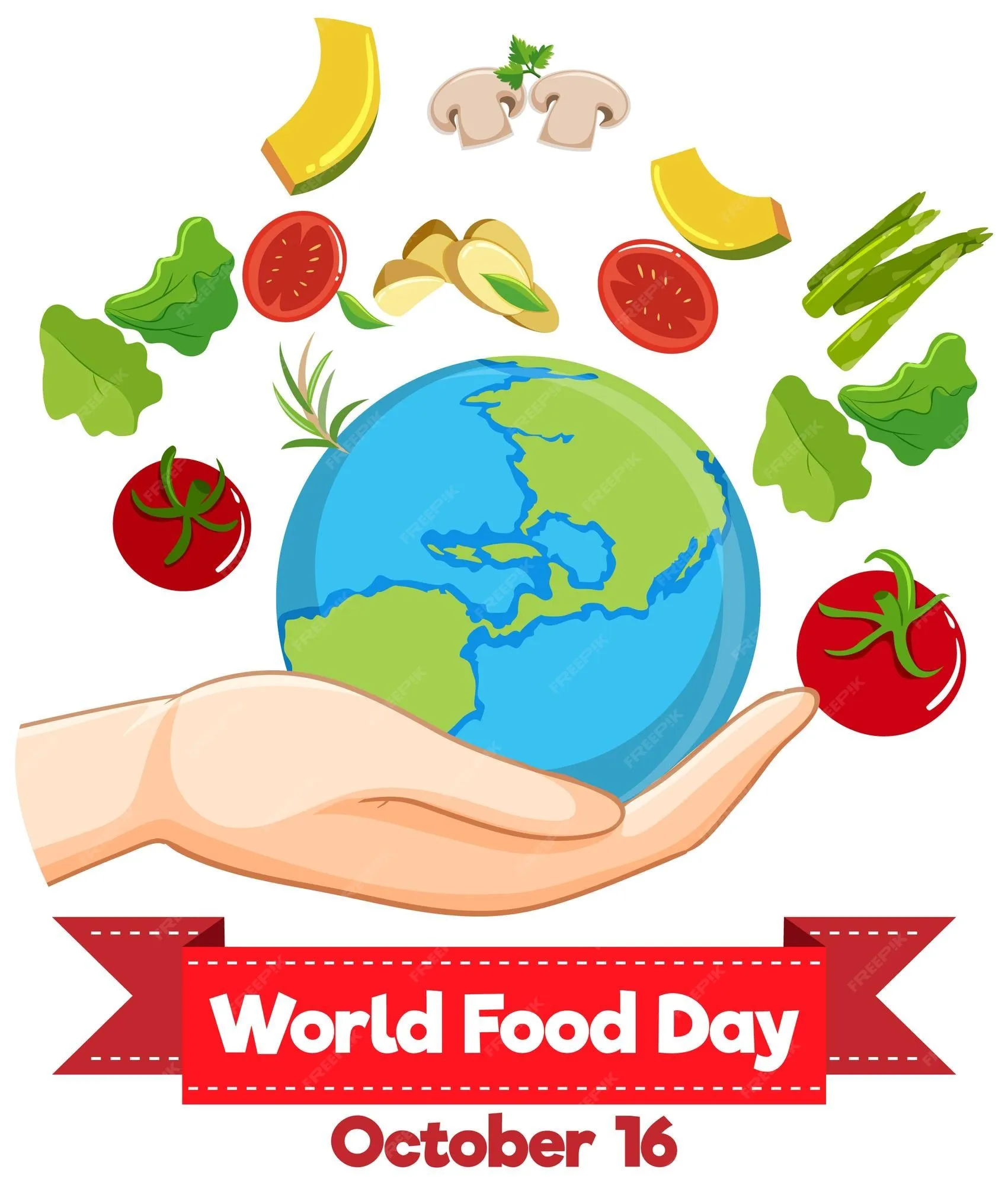 Diseño de carteles del día mundial de la alimentación. | Vector Gratis Diseño de carteles del día mundial de la alimentación. | Vector Gratis
