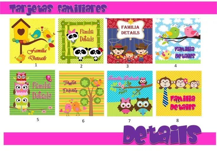 diseño y creación de tarjetas de presentación familiares http ...