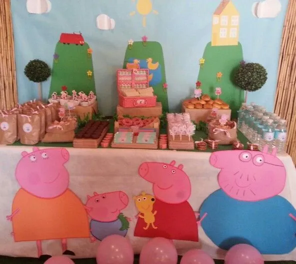 Diseño y decoración de eventos # sevilla # cumpleaños Pepa pig III ...
