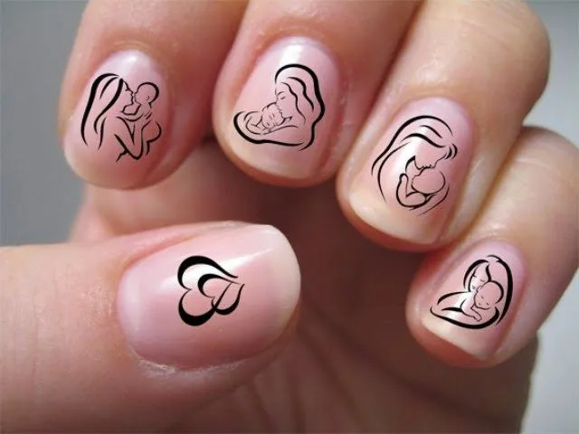 Diseño y Decoración de Uñas para las Madres - Decoraciones de uñas ... Diseño y Decoración de Uñas para las Madres - Decoraciones de uñas ...