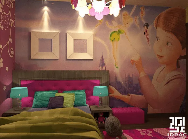 Cuarto de niña decoración de Tinkerbell - Imagui Cuarto de niña decoración de Tinkerbell - Imagui
