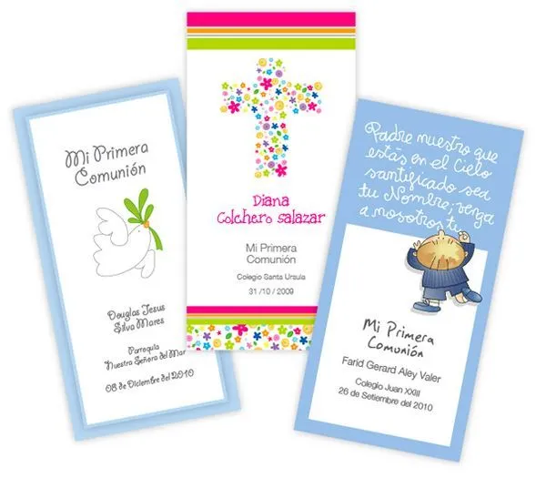 Diseño de estampas de primera comunión - Imagui | comunion cumples ...