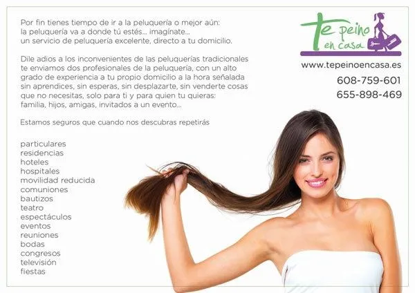 Diseño de flyers publicitarios para peluquería | ideaWeb Diseño ...