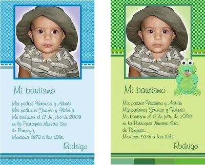 Diseño Gráfico Natalia Paola Martin: Tarjetas de bautismo Diseño Gráfico Natalia Paola Martin: Tarjetas de bautismo