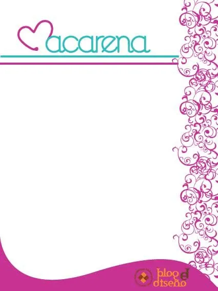 Hoja membretadas - Imagui