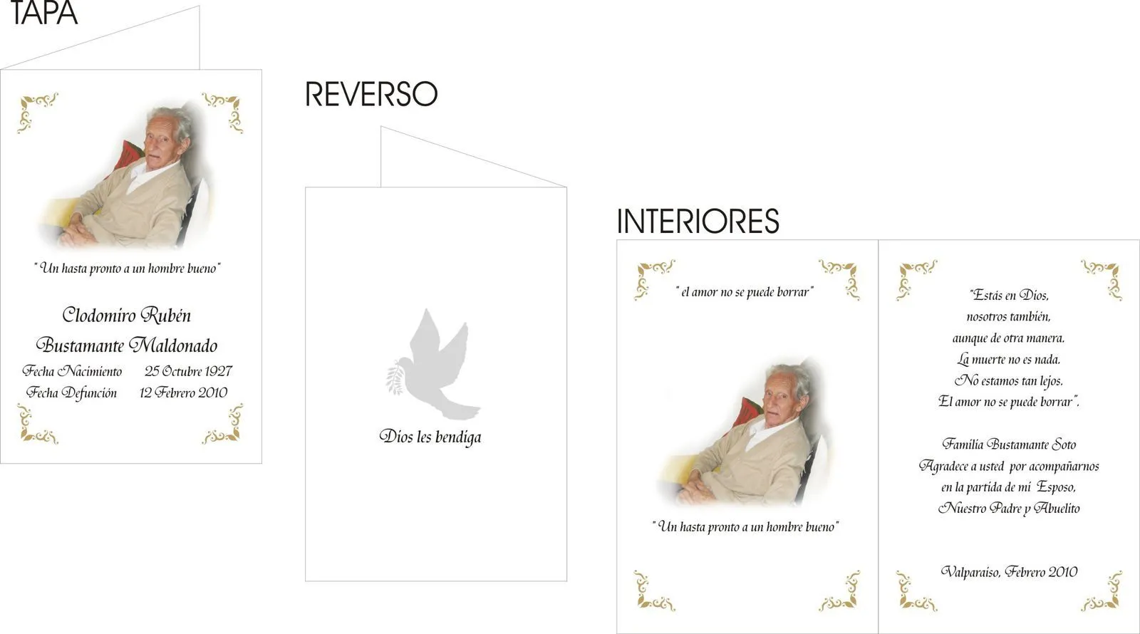 DISEÑO E IMPRESION DE TARJETAS DE CONDOLENCIAS, AGRADECIMIENTO Y/O ...
