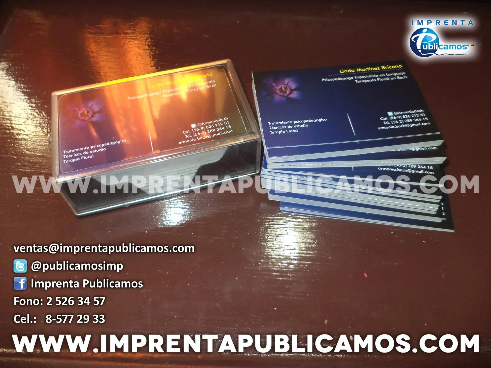 Diseño e Impresión de Tarjetas de Presentación para Linda Martínez / Flores de Bach - Publicamos: Arte / Diseño / Ilustración / Imagen Corporativa / Impresiones Diseño e Impresión de Tarjetas de Presentación para Linda Martínez / Flores de Bach - Publicamos: Arte / Diseño / Ilustración / Imagen Corporativa / Impresiones