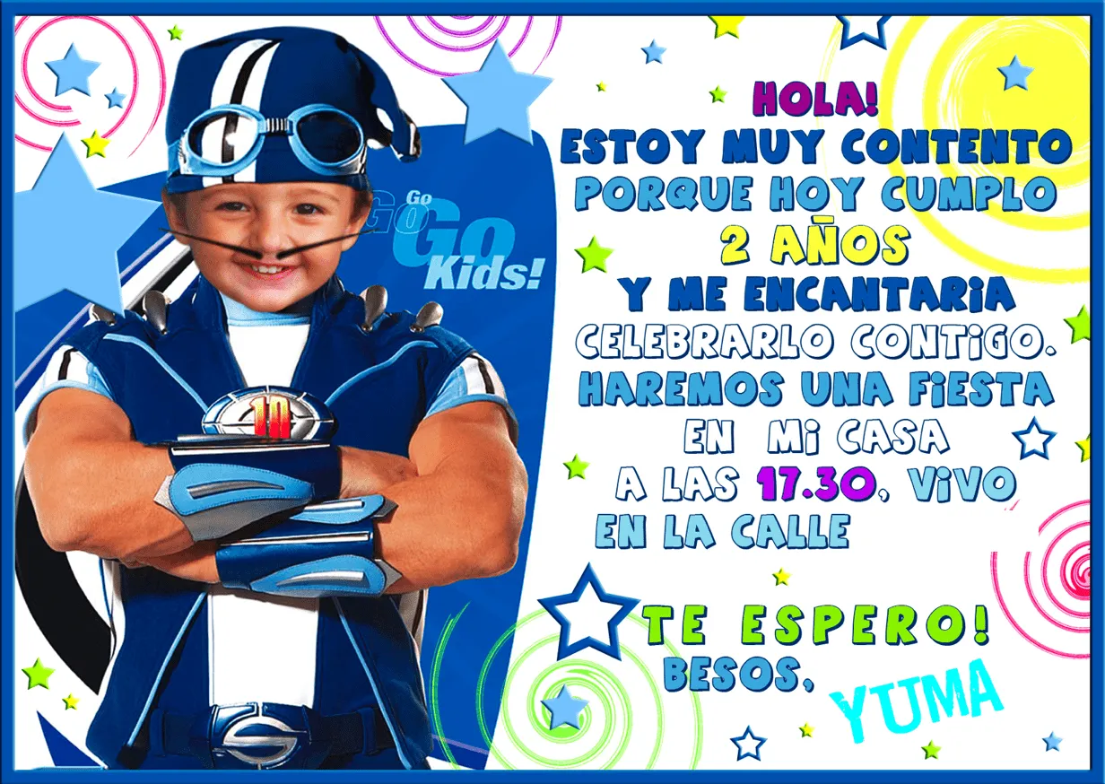 Diseño invitación cumpleaños 2