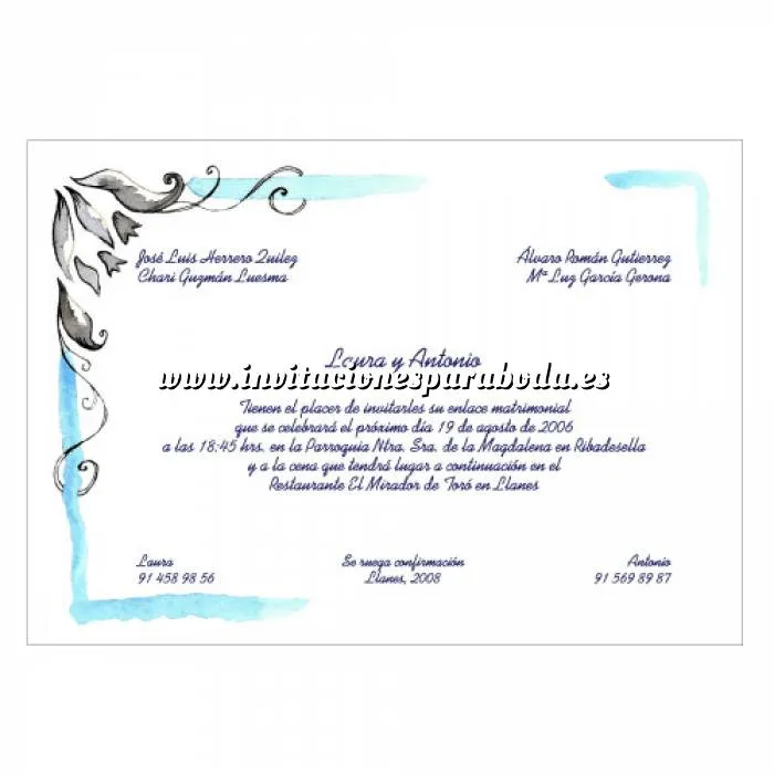 Diseño Invitaciones de boda : ejemplo iconos lateraloes Diseño Invitaciones de boda : ejemplo iconos lateraloes