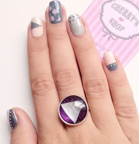 Diseño manicura uñas cortas ~ Manoslindas.com Diseño manicura uñas cortas ~ Manoslindas.com