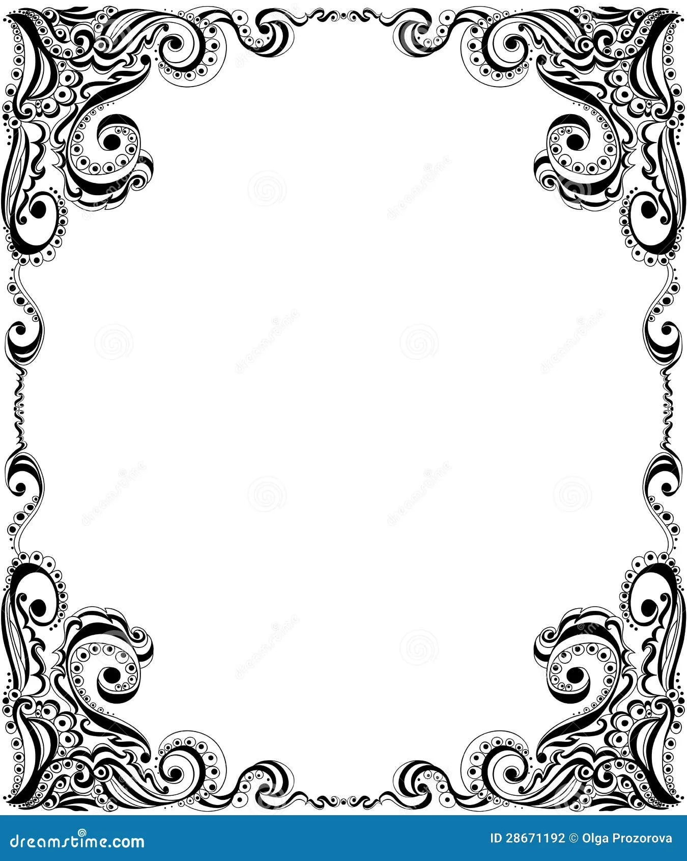 Diseño Del Marco Del Modelo Para La Tarjeta. Estampado De Flores ... Diseño Del Marco Del Modelo Para La Tarjeta. Estampado De Flores ...