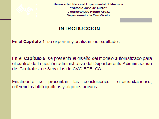Diseño de un modelo automatizado para el control de la gestión ... Diseño de un modelo automatizado para el control de la gestión ...