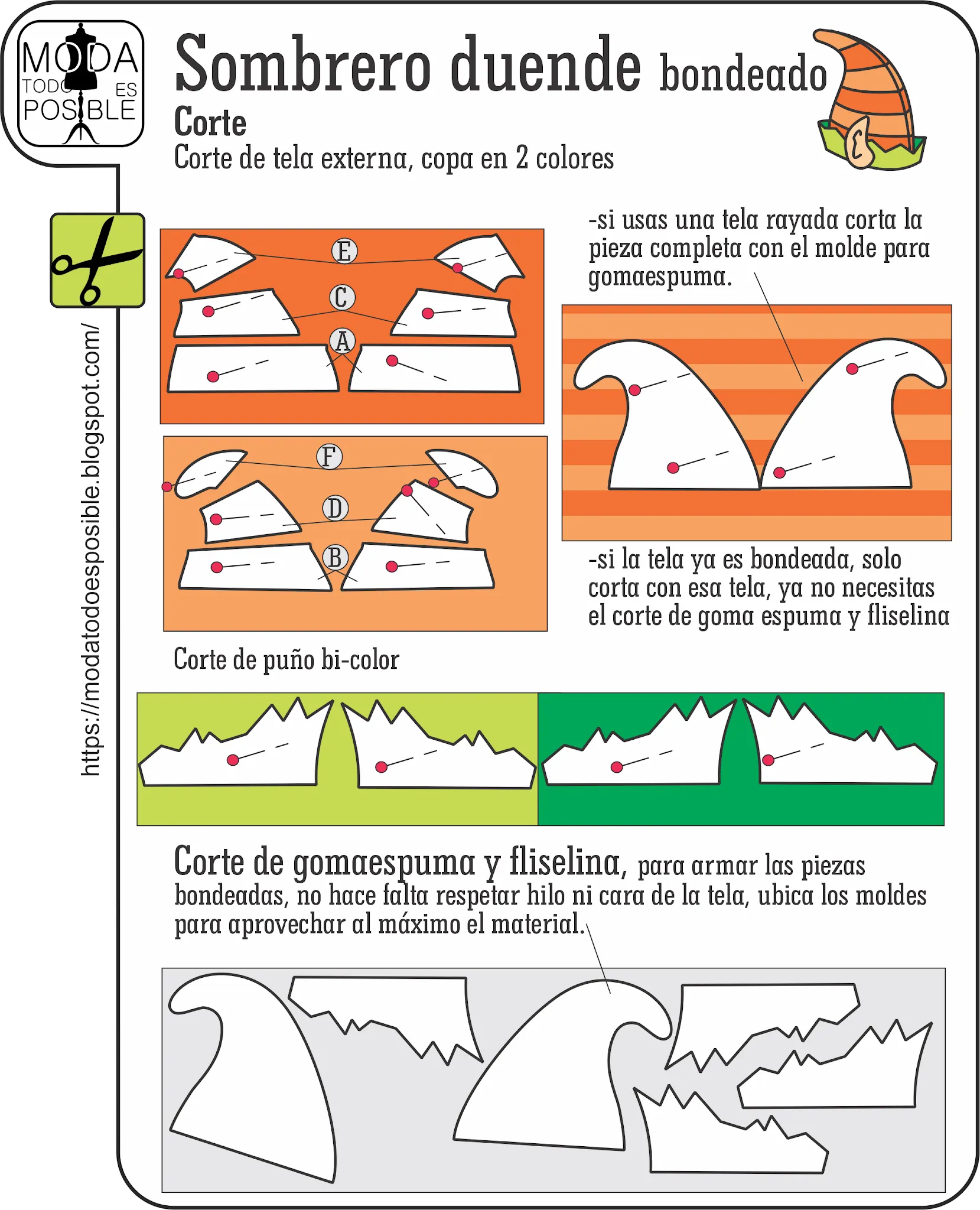 DISEÑO, MOLDES Y COSTURA: Sombreros y disfraces DISEÑO, MOLDES Y COSTURA: Sombreros y disfraces