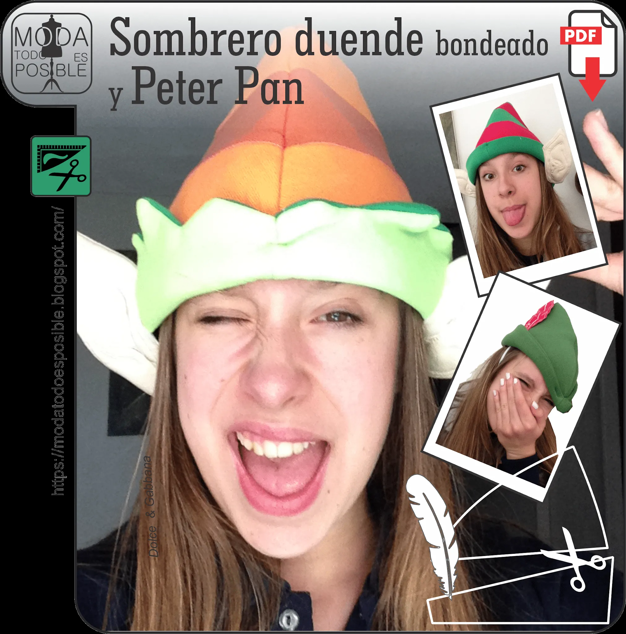 DISEÑO, MOLDES Y COSTURA: Sombreros y disfraces