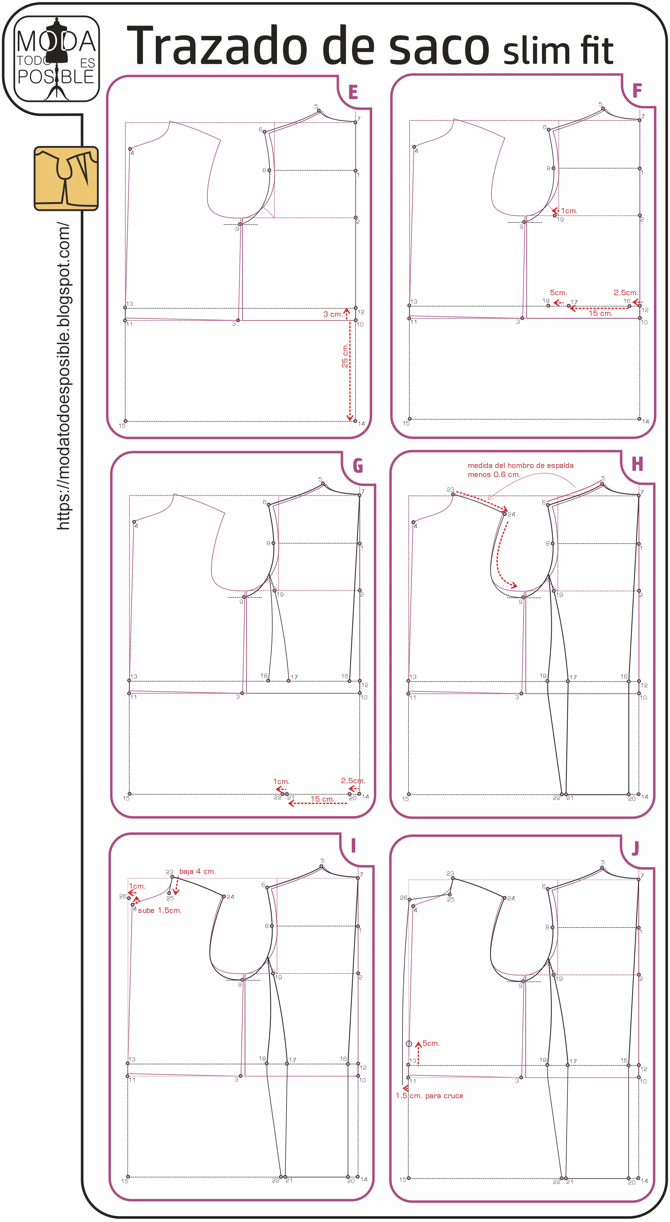 DISEÑO, MOLDES Y COSTURA: Transformacion para saco slim DISEÑO, MOLDES Y COSTURA: Transformacion para saco slim