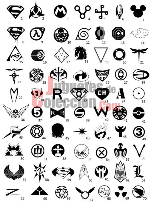 DISEÑO PERÚ: Símbolos de superheroes, comics y series de TV DISEÑO PERÚ: Símbolos de superheroes, comics y series de TV