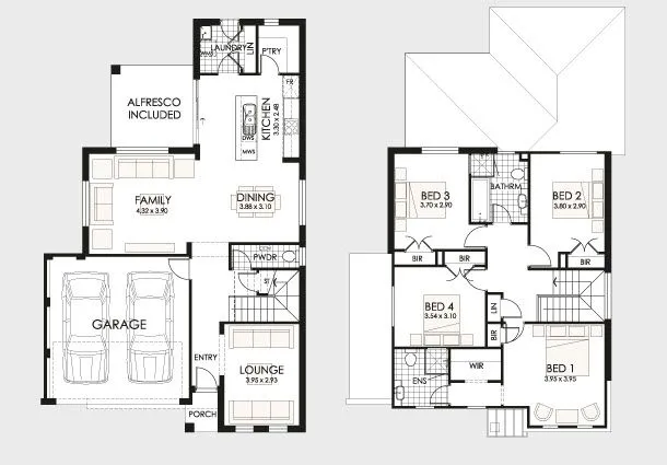 Diseño y planos de casas de dos pisos con ideas para construcción ... Diseño y planos de casas de dos pisos con ideas para construcción ...