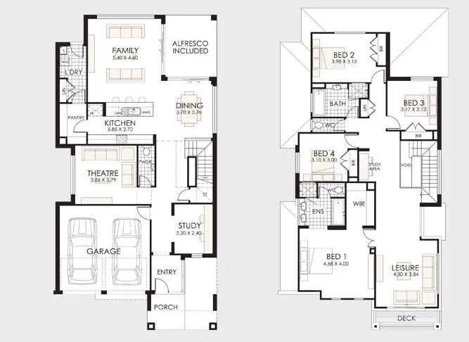 Diseño y planos de casas de dos pisos con ideas para construcción ... Diseño y planos de casas de dos pisos con ideas para construcción ...