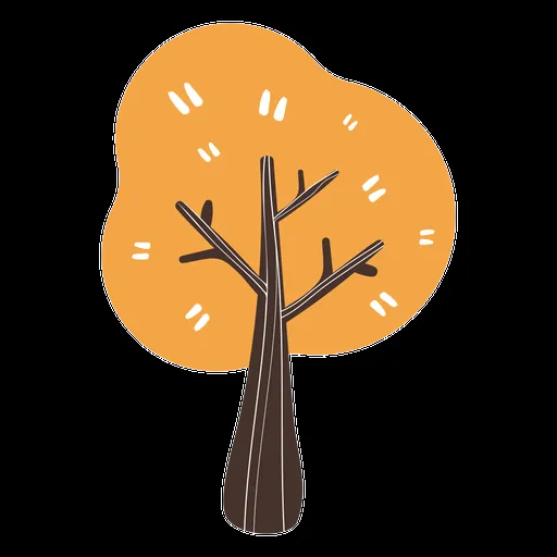 Diseño PNG Y SVG De Dibujos Animados De árbol De Otoño Para Camisetas Diseño PNG Y SVG De Dibujos Animados De árbol De Otoño Para Camisetas