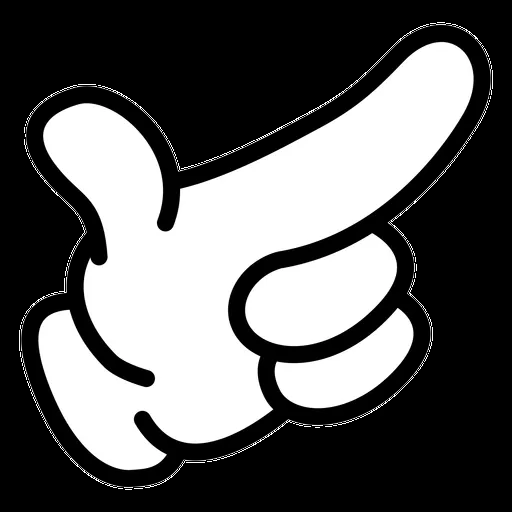 Diseño PNG Y SVG De Mano De Dibujos Animados Apuntando A La Derecha Para Camisetas Diseño PNG Y SVG De Mano De Dibujos Animados Apuntando A La Derecha Para Camisetas