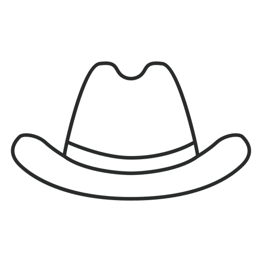 Diseño PNG Y SVG De Sombrero De Vaquero Para Camisetas