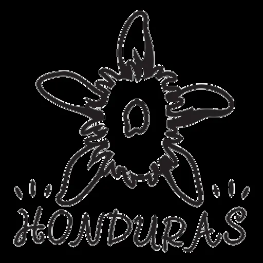 Diseño PNG Y SVG De Trazo Nacional De Honduras De Orquídeas Para Camisetas Diseño PNG Y SVG De Trazo Nacional De Honduras De Orquídeas Para Camisetas