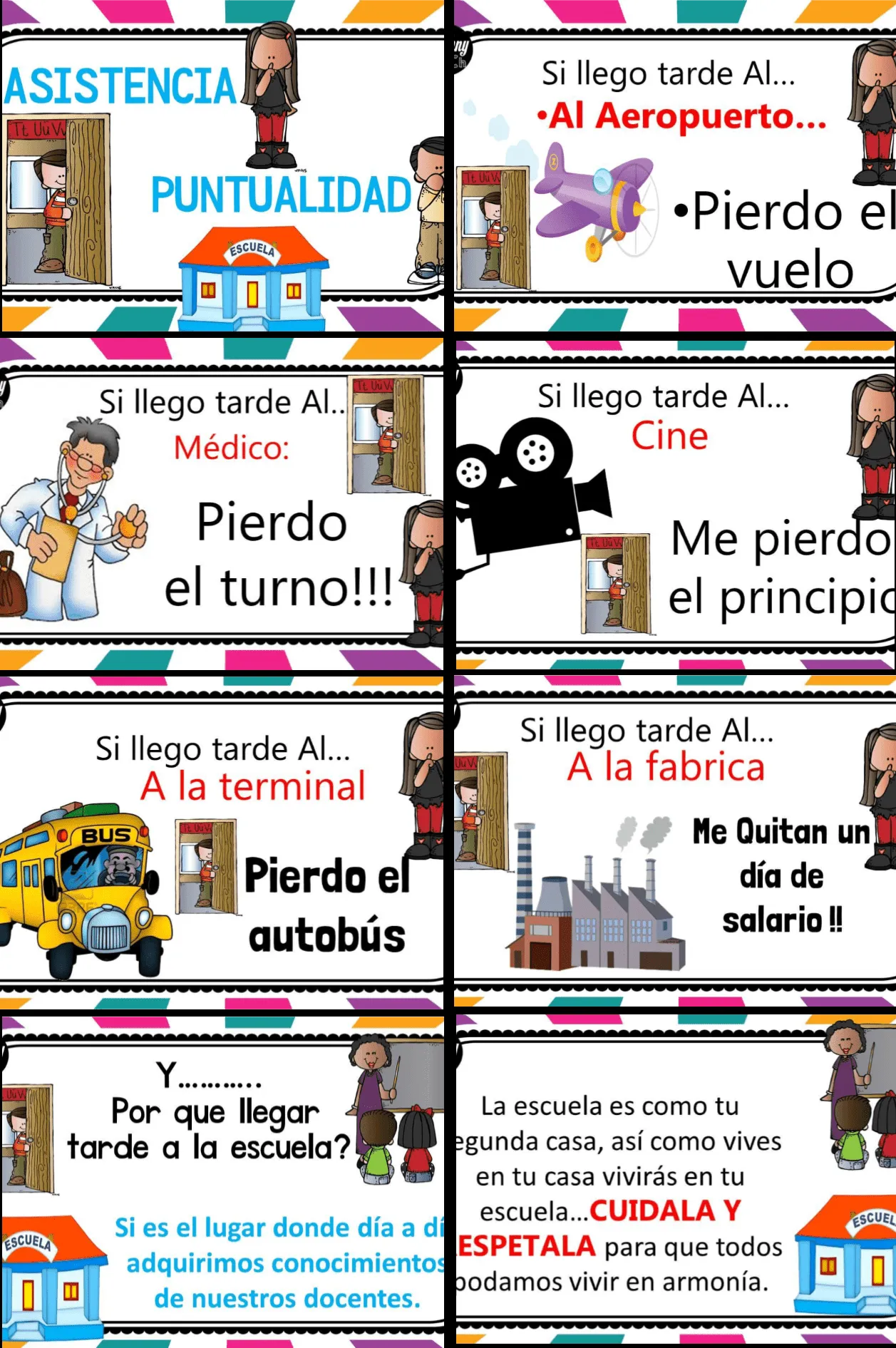 Diseño para promover la puntualidad y asistencia en la escuela primaria | Educación Primaria Diseño para promover la puntualidad y asistencia en la escuela primaria | Educación Primaria