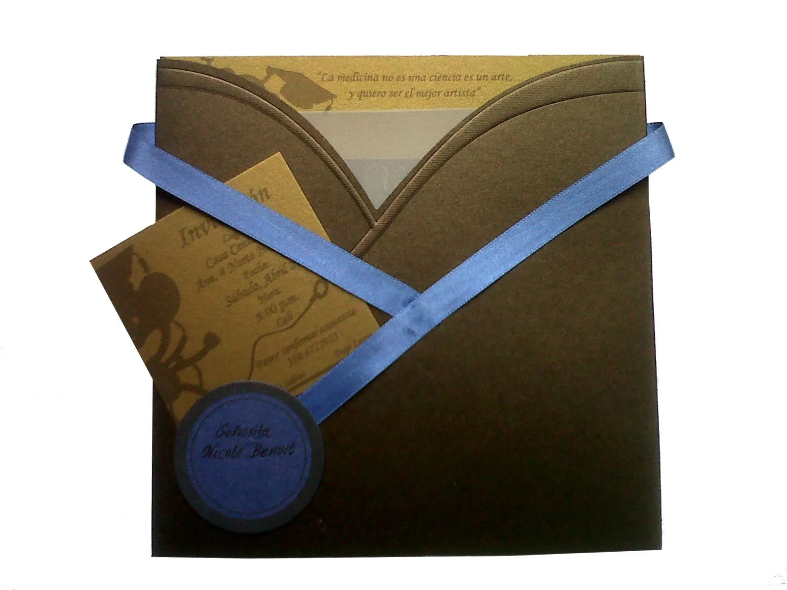 DISEÑO TARJETAS INVITACIÓN (GRADOS) | Motivos en Papel