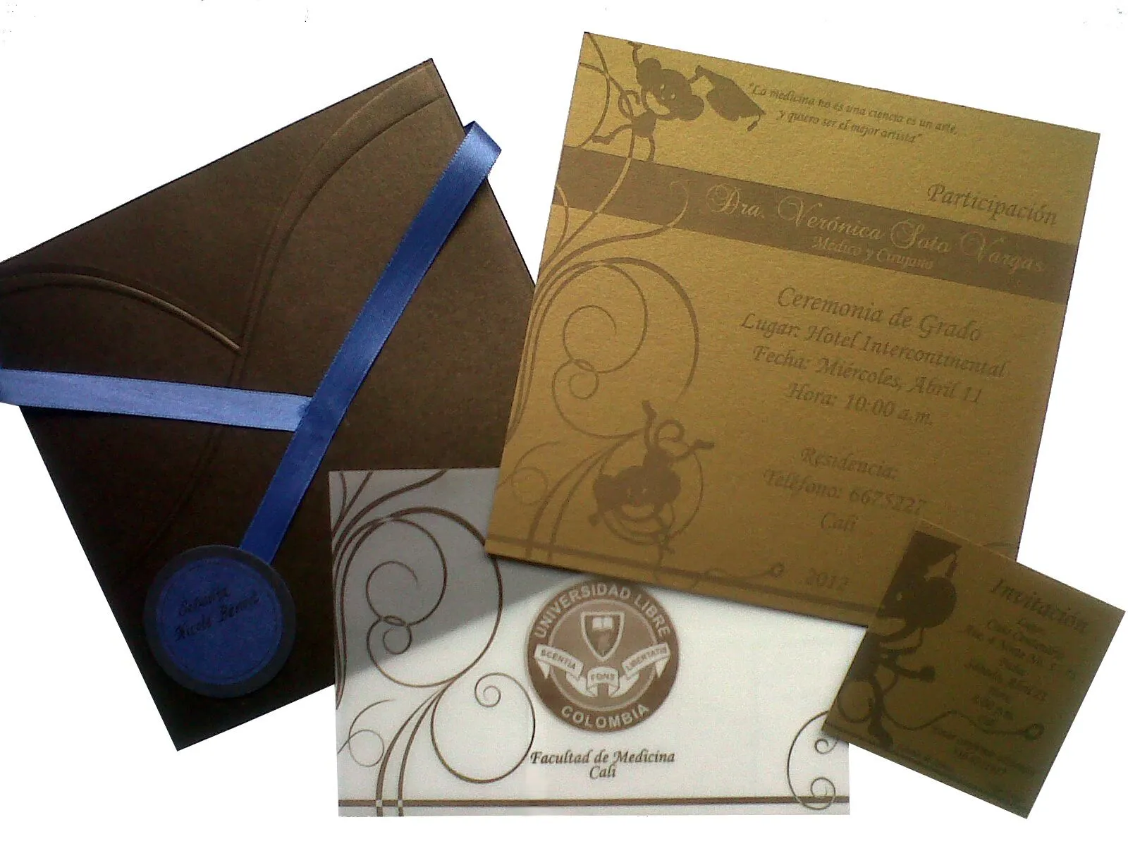 DISEÑO TARJETAS INVITACIÓN (GRADOS) | Motivos en Papel DISEÑO TARJETAS INVITACIÓN (GRADOS) | Motivos en Papel