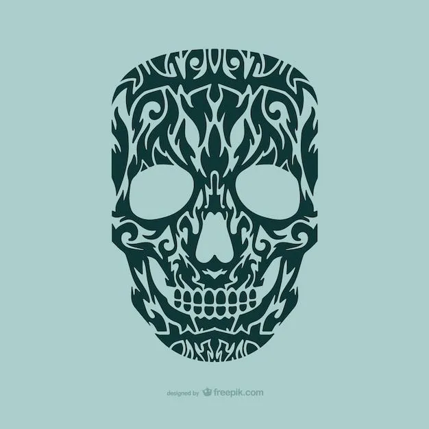 Diseño de tatuaje de calavera | Descargar Vectores gratis