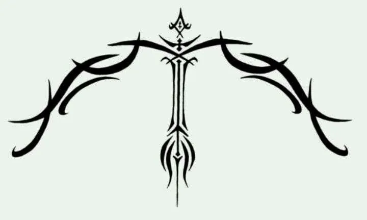Diseño Tatuaje tribal signo Sagitario 02 - IMÁGENES del ZODIACO ... Diseño Tatuaje tribal signo Sagitario 02 - IMÁGENES del ZODIACO ...