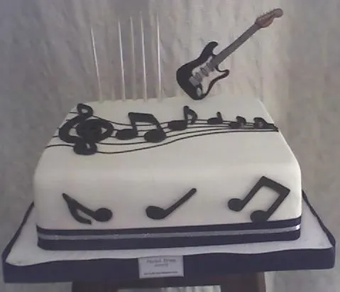 Diseño De Tortas Con Notas Musicales | Tima Blog