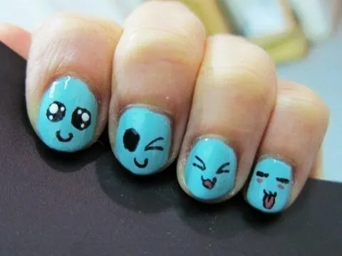 Diseño de uñas #13 ╫ Caritas Tiernas (estilo kawaii) ╫ - YouTube Diseño de uñas #13 ╫ Caritas Tiernas (estilo kawaii) ╫ - YouTube