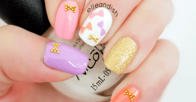 Diseño de Uñas estilo Mariposas con Textura