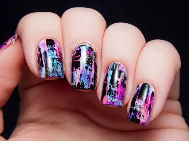 Diseño de Uñas estilo Punk Grungy Diseño de Uñas estilo Punk Grungy