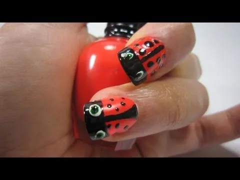 DISEÑO DE UÑAS FÁCIL - catarina o mariquita - YouTube DISEÑO DE UÑAS FÁCIL - catarina o mariquita - YouTube