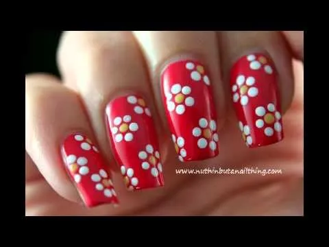 Diseño De Uñas Con Flores Paso A Paso - YouTube Diseño De Uñas Con Flores Paso A Paso - YouTube