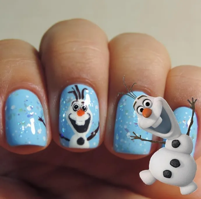 Diseño de Uñas Frozen | Disney Nail Art - Ideal para Navidad - ε ...