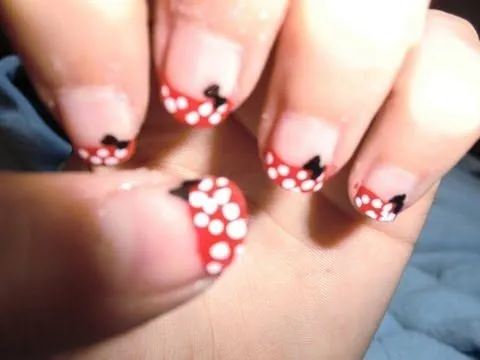 Diseño de uñas 3 - Minnie Mouse // Nail Art 3 - Minnie Mouse - YouTube