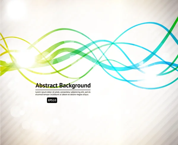 diseño del vector línea abstracción sobre fondo blanco — Vector ...