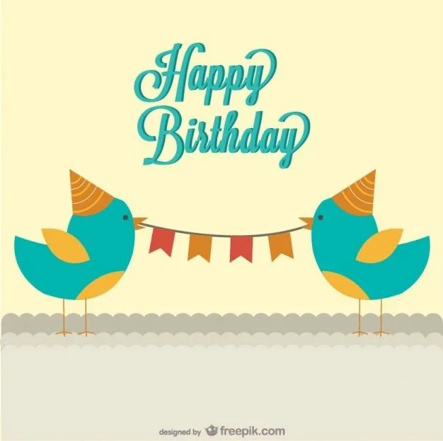 Diseño vectorial tarjeta de cumpleaños | Descargar Vectores gratis