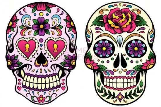 Maquillaje de calavera mexicana para Halloween 2013 | Cien por ...