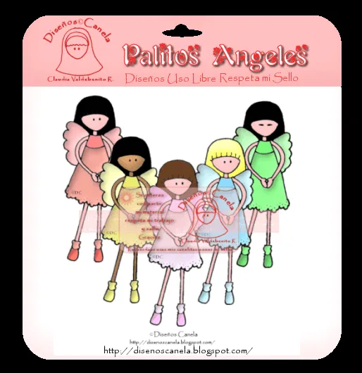 Diseños Canela: Palitos Angelitos1