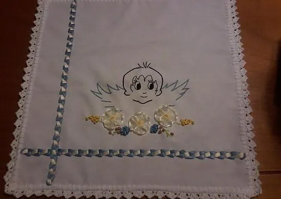 Servilletas de bautizo de liston - Imagui