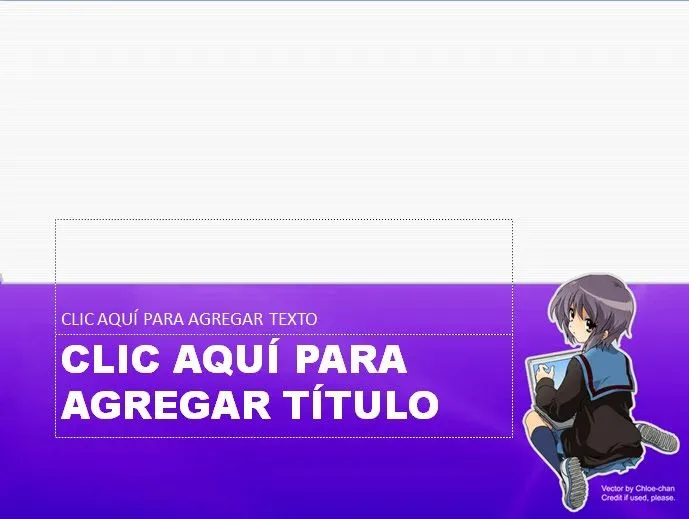 Diseños CristianAbelardo: Diseño para diapositivas Yuki Nagato Morado Diseños CristianAbelardo: Diseño para diapositivas Yuki Nagato Morado