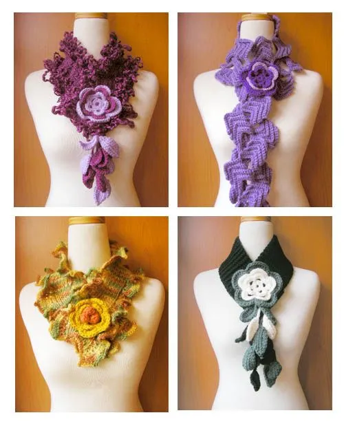 Diseños a CROCHET: Bufandas y Cuellos (Diseños Vendidos)
