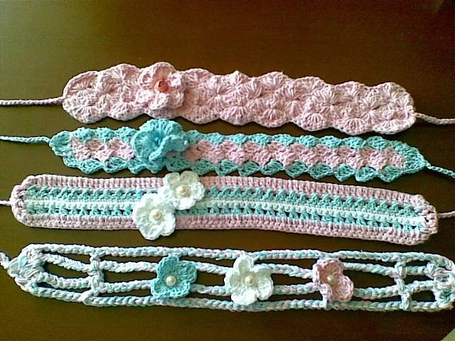 MIS DISEÑOS EN CROCHET Y MÁS....: Cintillos MIS DISEÑOS EN CROCHET Y MÁS....: Cintillos