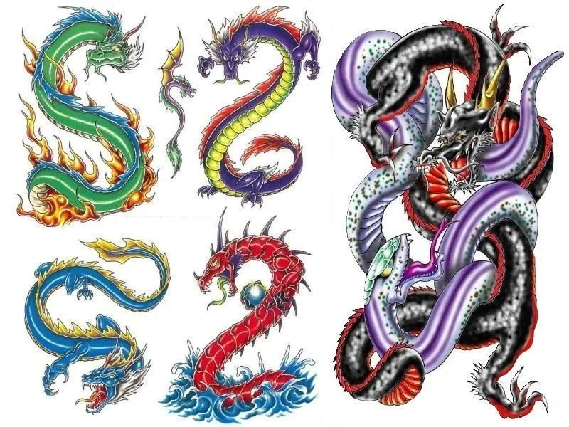 Diseños varios de dragones